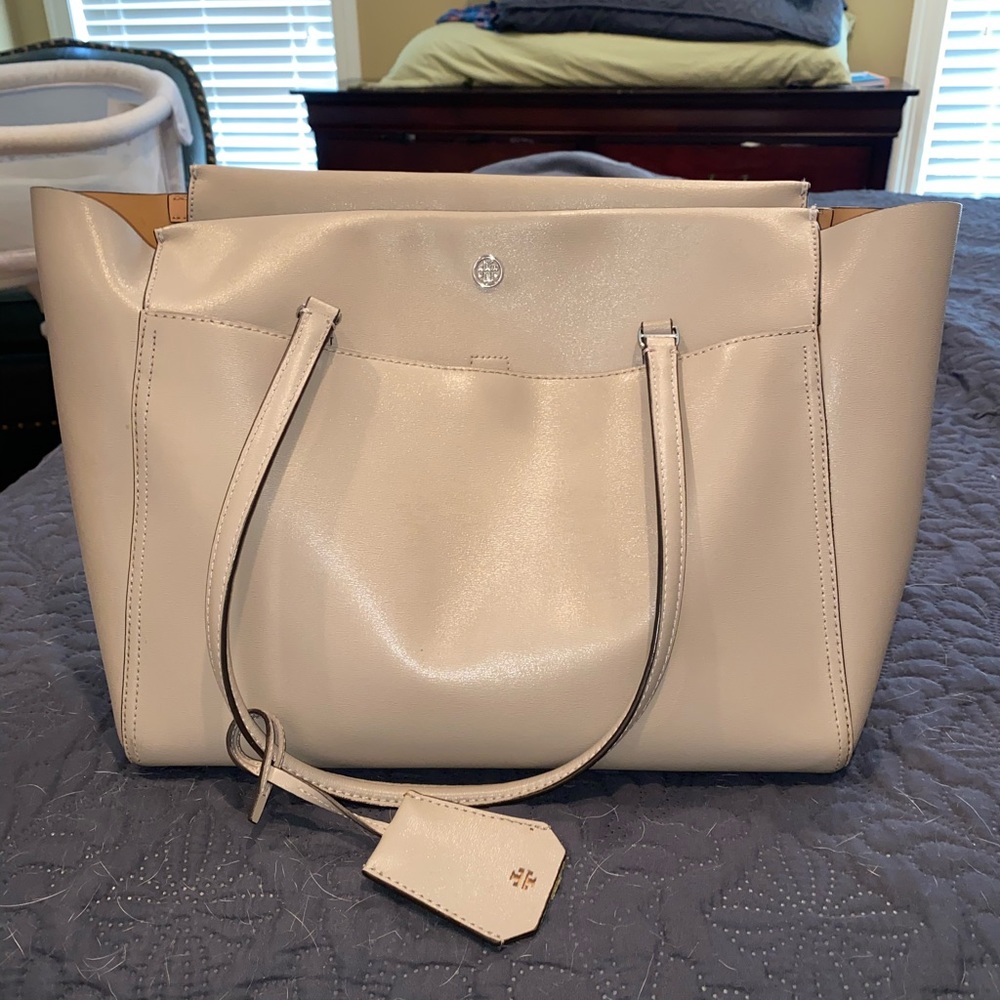 Tory Burch grey tote